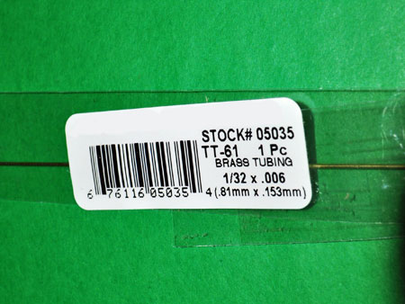 Brass round tube