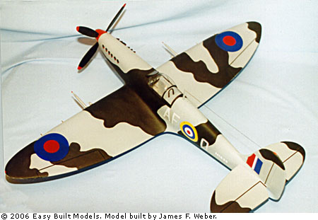 build your kit FF-07 Spitfire converted to RC with electric power 