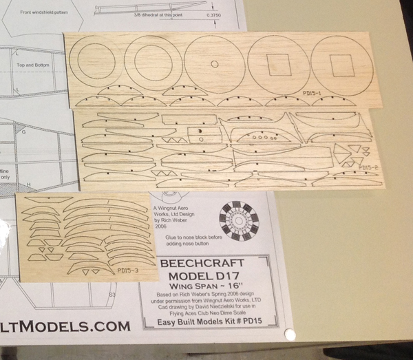 Laser Cut Model Aircraft Kits