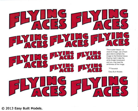 markings for Flying Aces Logo
