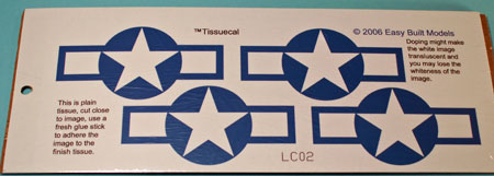 TissueCal Markings for kit LC102